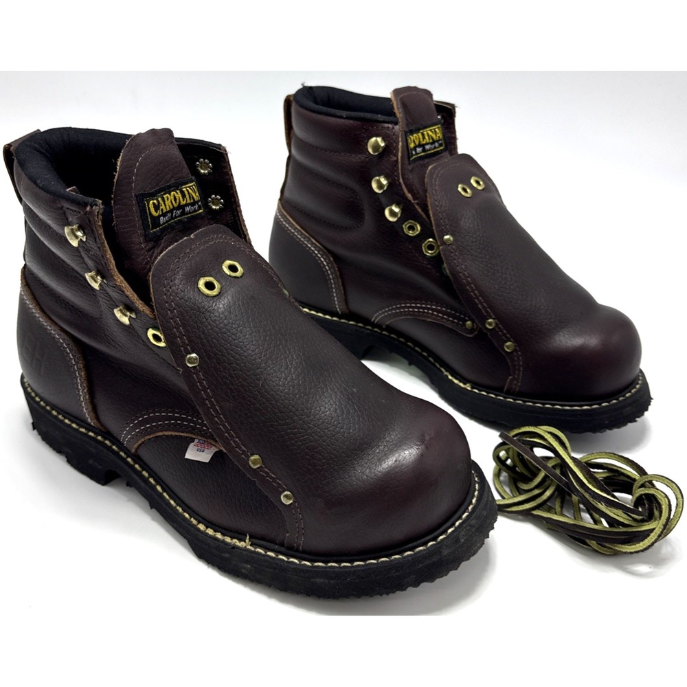 Carolina 508 6" Mens Steel Toe Met Guard Work Boots Made in USA Size 8.5 D